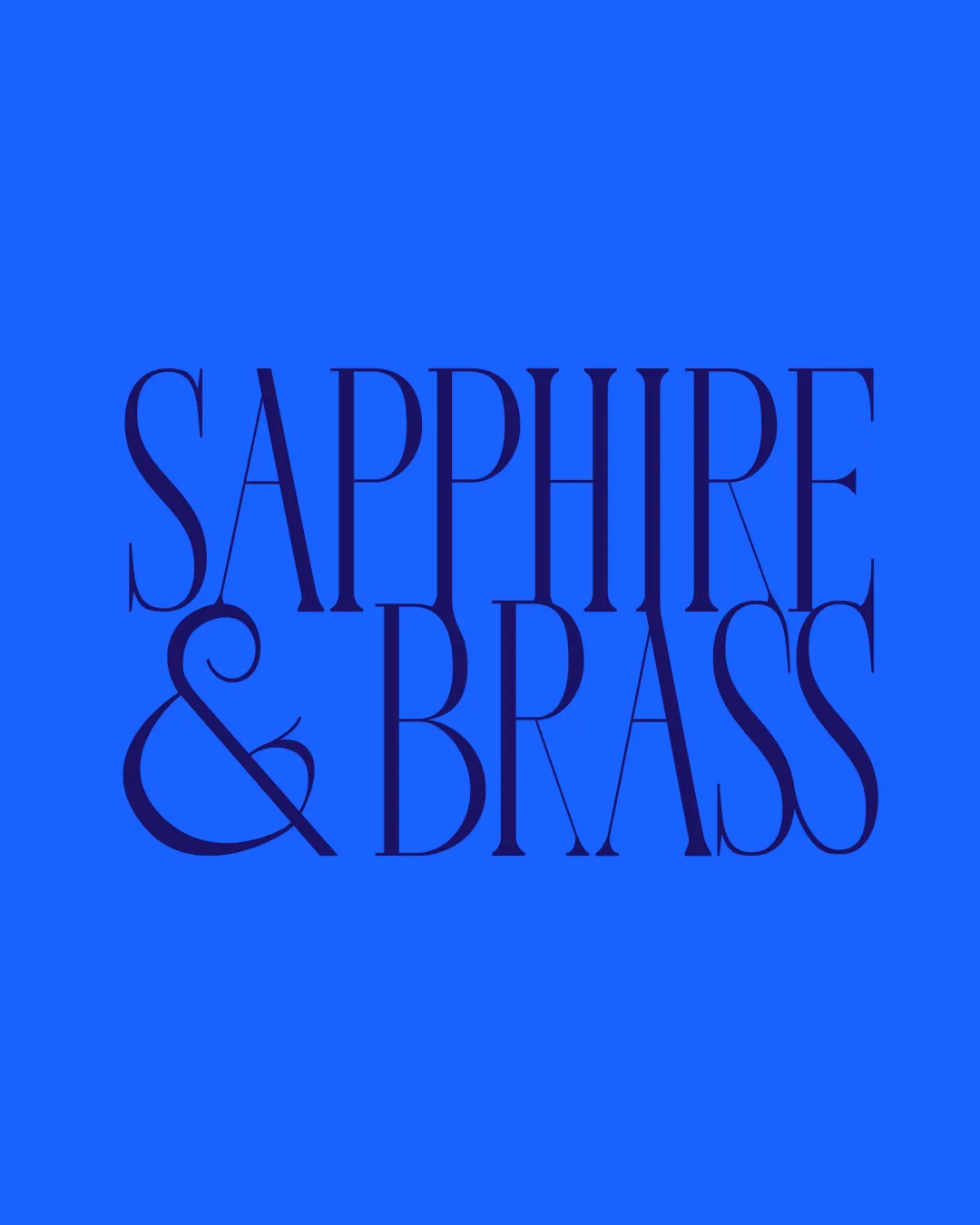 Sapphire Brass Wordmark Logo Review