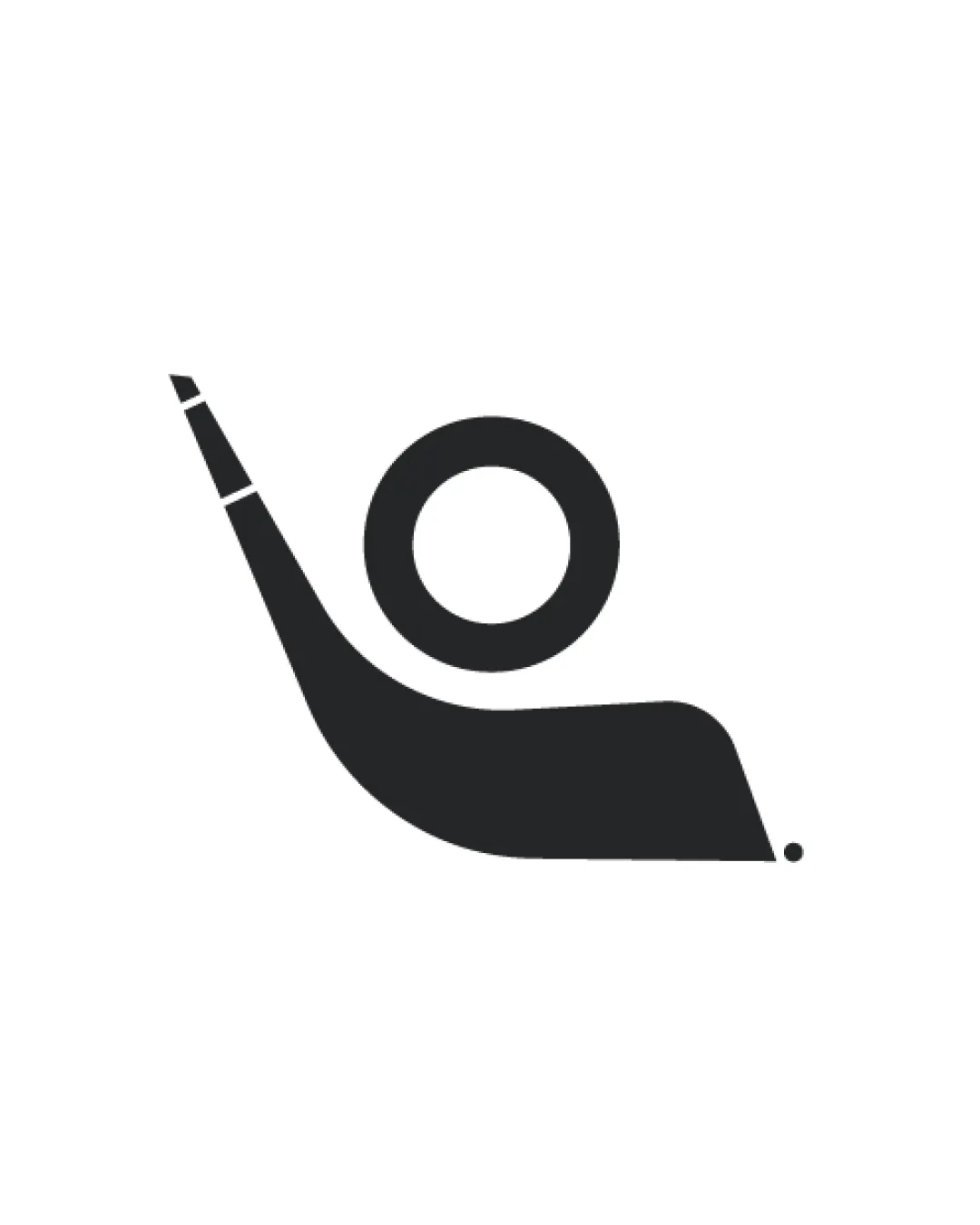 Hockey Stick And Puck Forming A Person Abstract Sports Minimalist Logo Review