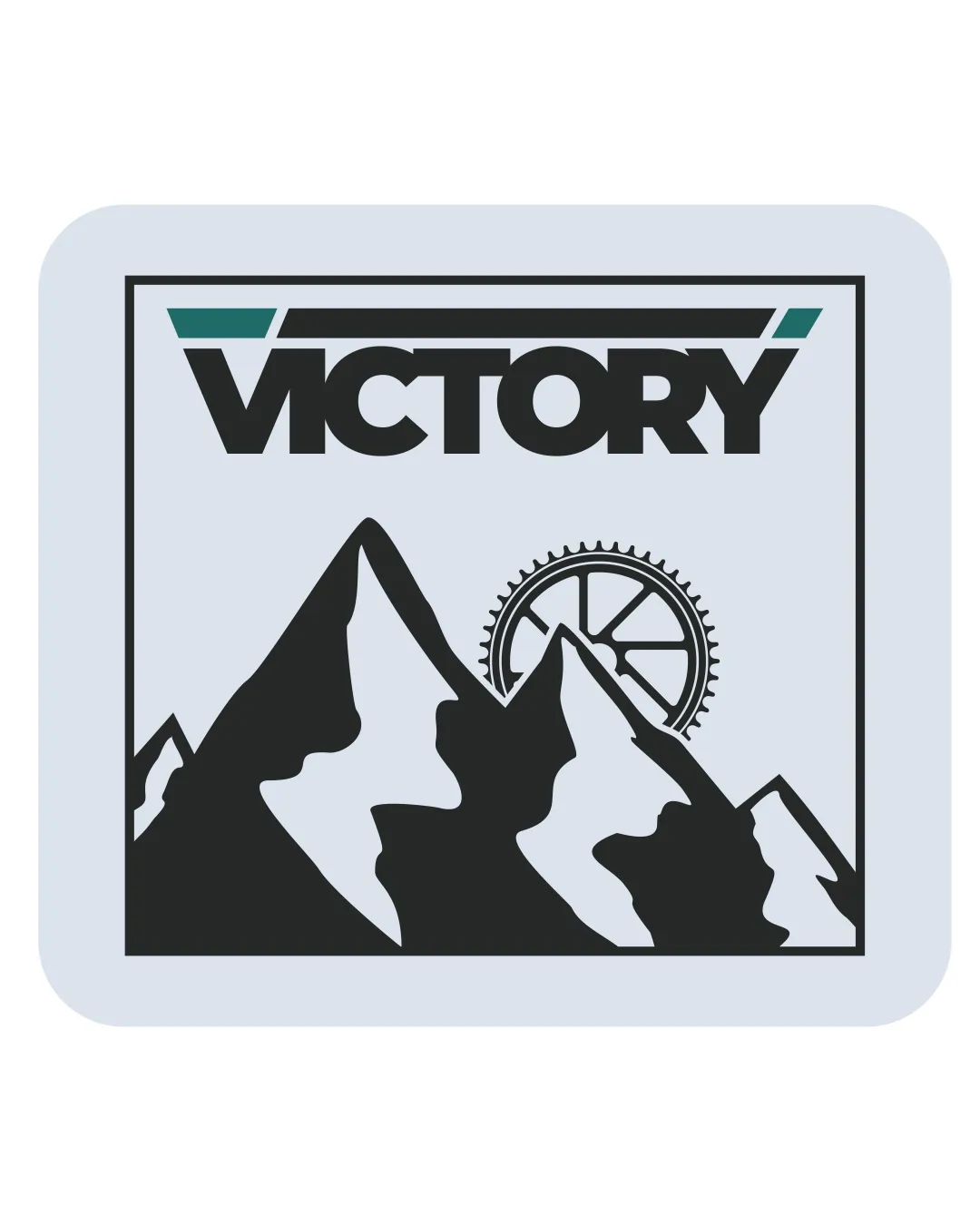 Victory Mountains With Gear Wheel Combination Mark Outdoor Adventure Vintage Logo Review