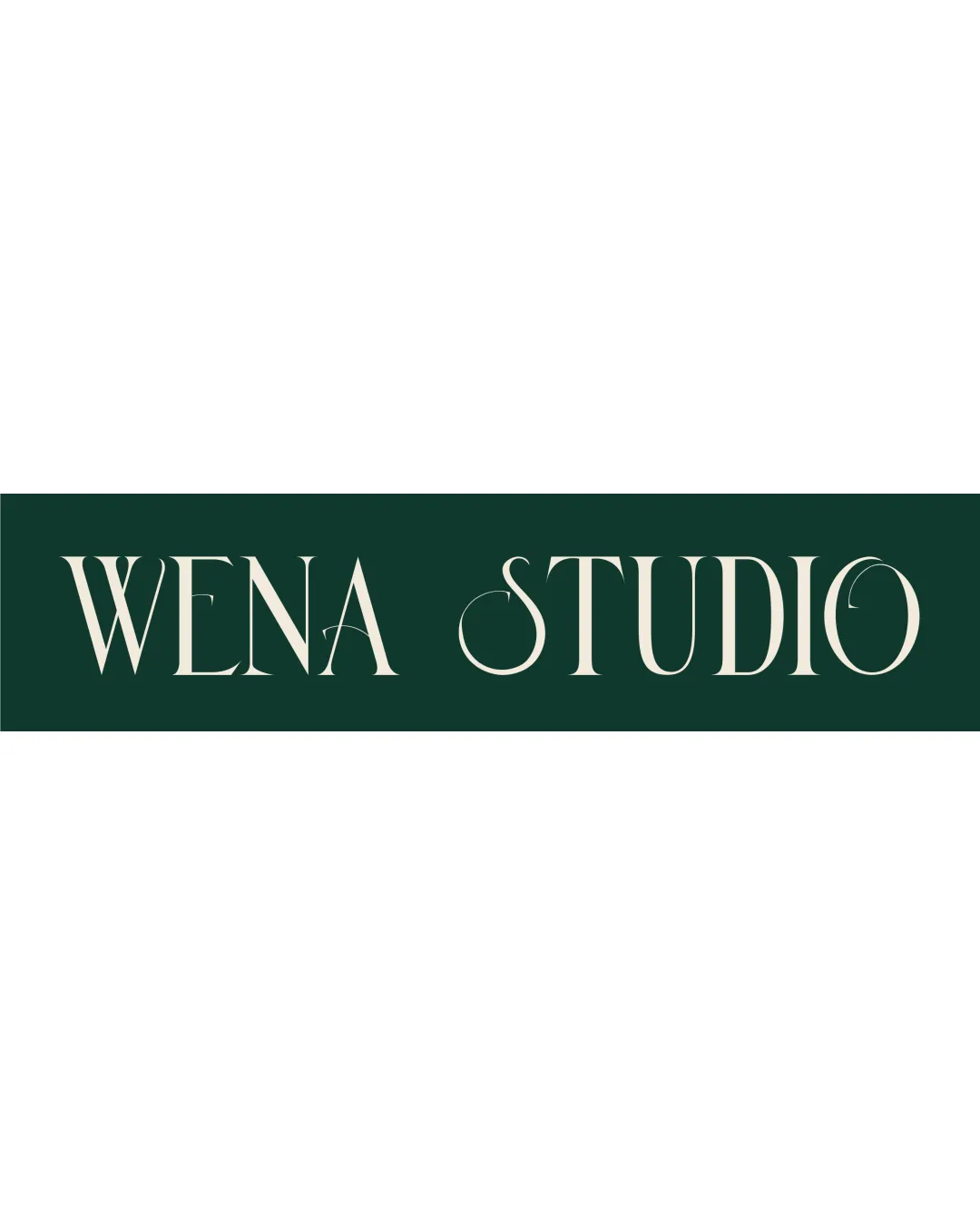 Wena Studio Wordmark Creative Design Elegant Serif Logo Review