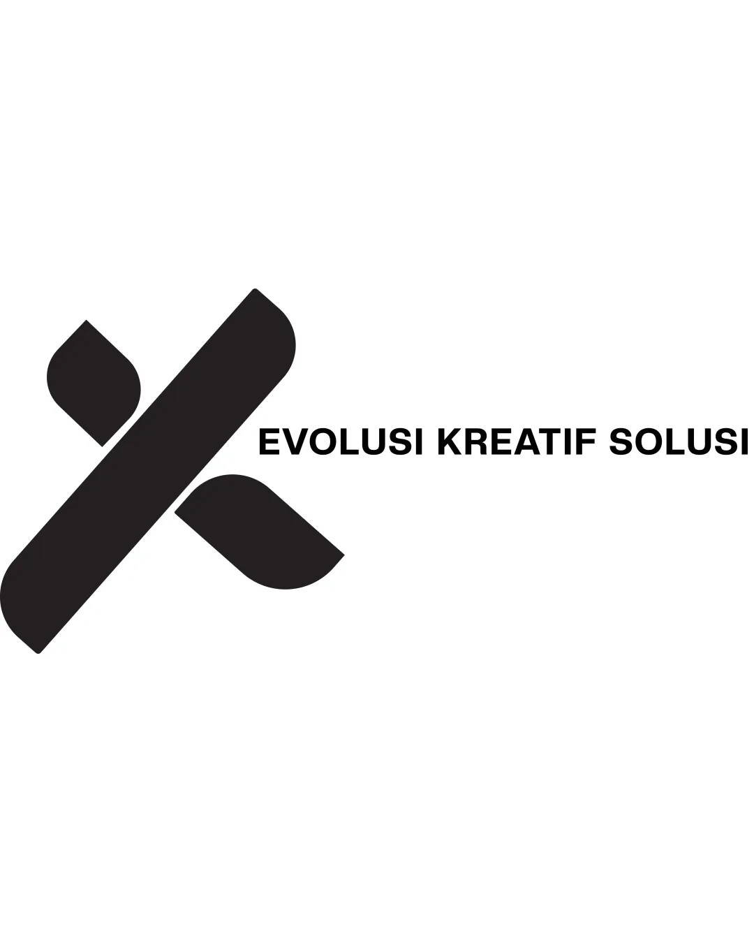 Evolusi Kreatif Solusi Abstract K Shape Lettermark Creative Services Modern Logo Review