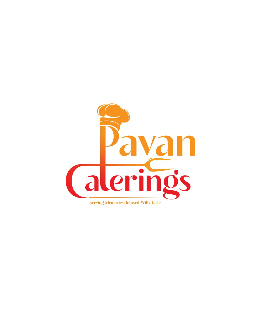 Pavan Caterings Chef S Hat Integrated With Text Wordmark With Integrated Symbol Catering Food Service Modern Playful Logo Review