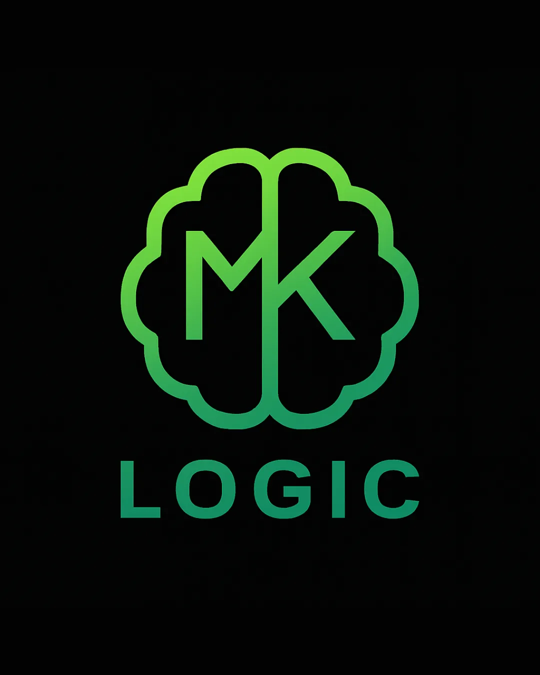 Mk Logic Brain Outline Containing Mk Letters Combination Mark Technology Modern Geometric Tech Inspired Logo Review