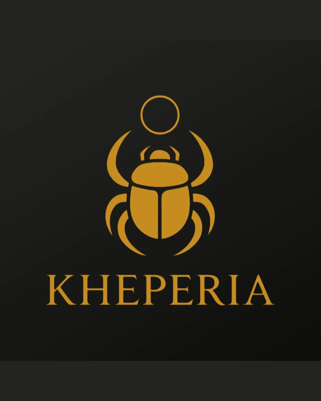 Kheperia Stylized Scarab Beetle With A Circle Above It Combination Mark Luxury Modern Minimal Symbolic Logo Review