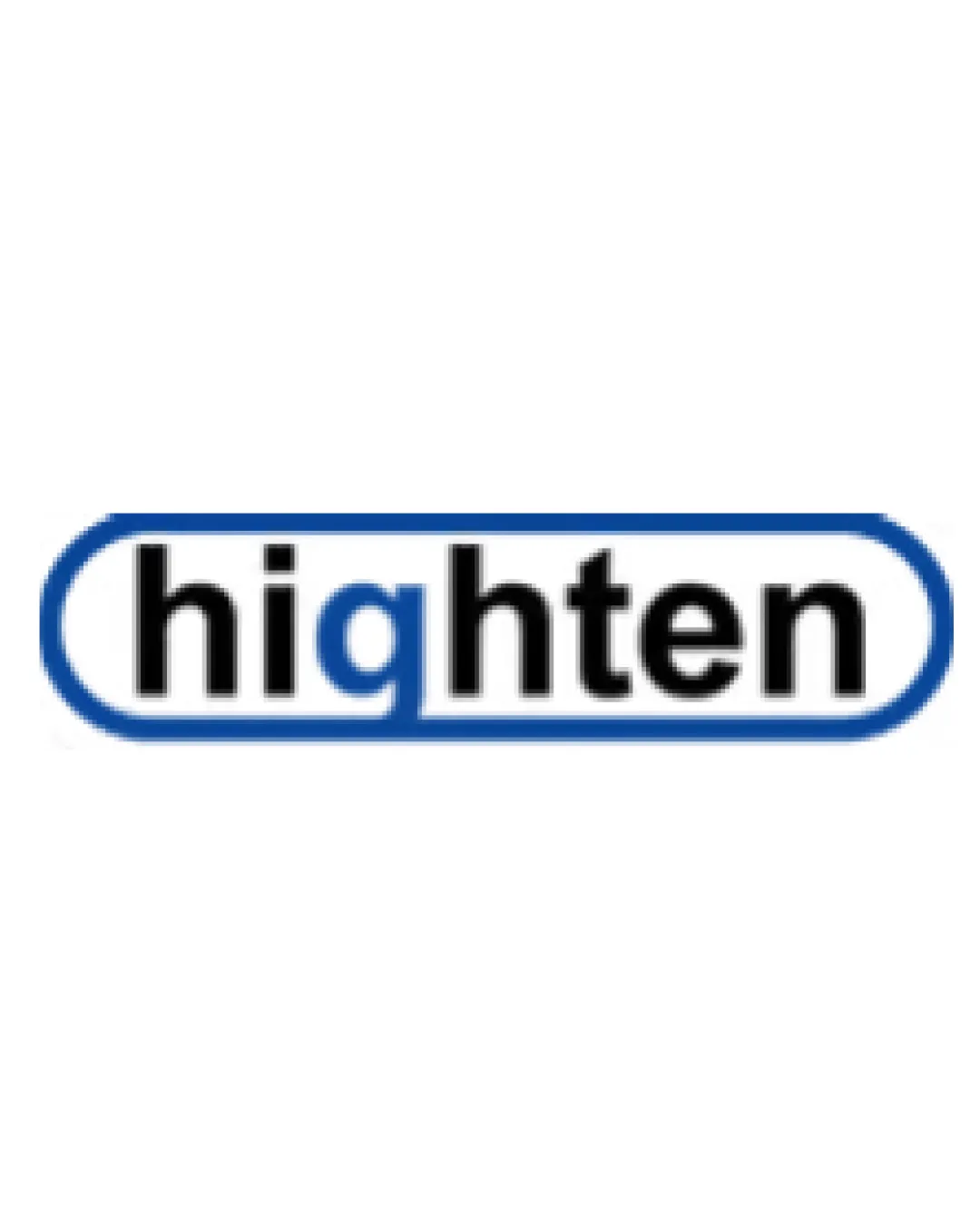 Highten Rounded Rectangle Outline Surrounding The Word Highten Wordmark With Simple Enclosure Technology Flat Sans Serif Minimal Logo Review