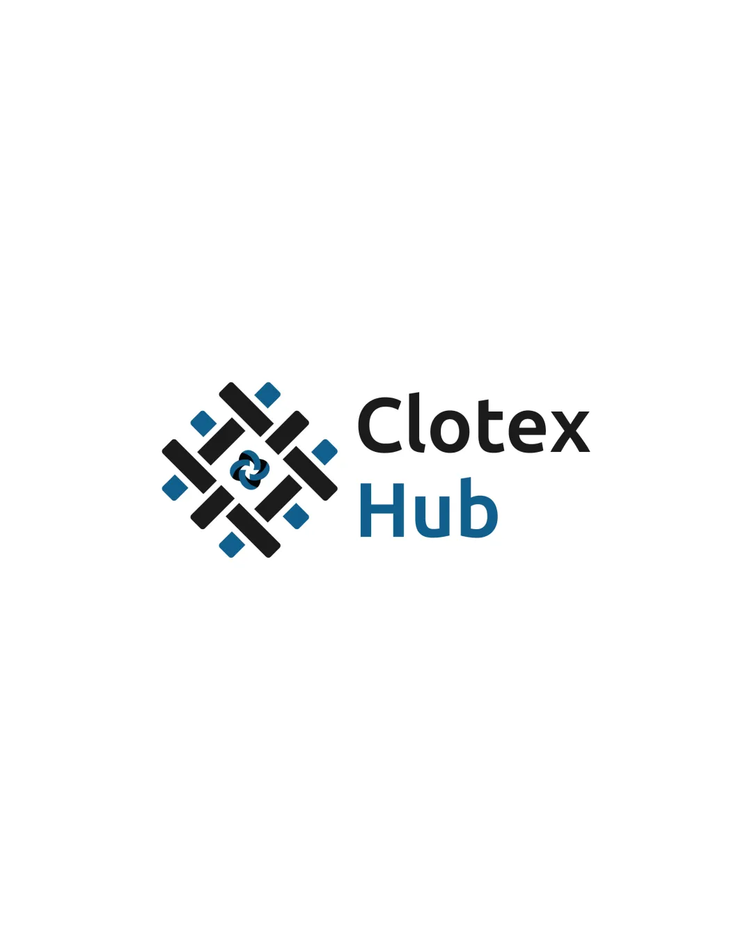 Clotex Hub Woven Textile Pattern With Central Swirl Combination Mark Fashion Modern Geometric Logo Review