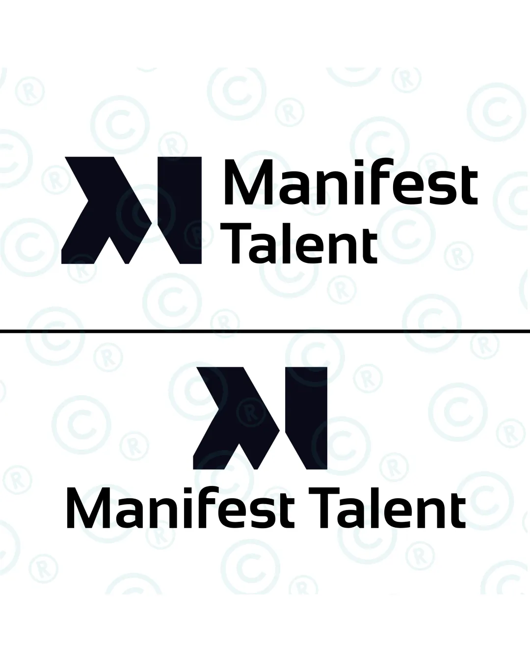 Manifest Talent Abstract M Composed Of Angular Geometric Shapes Combination Mark Recruitment Modern Geometric Minimal Logo Review