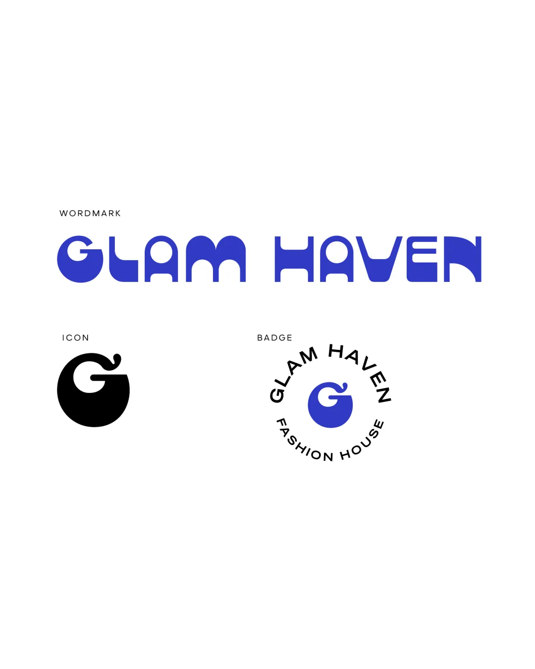 Glam Haven Rounded Monogram G With A Flourish Wordmark Badge Wordmark Monogram Badge Fashion Modern Geometric Clean Playful Logo Review