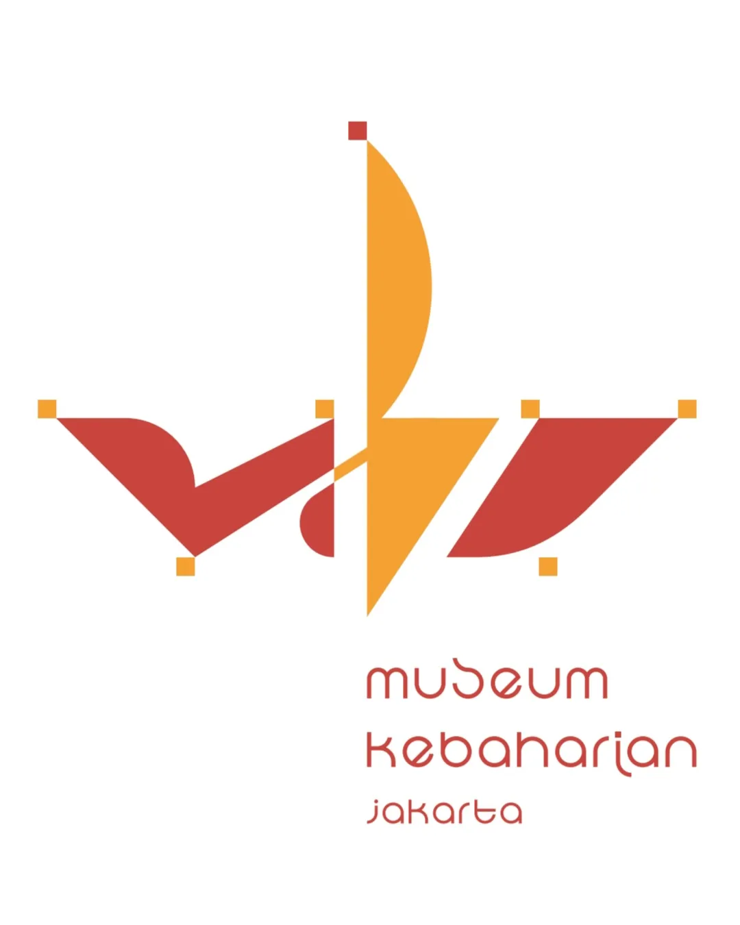 Museum Kebaharian Jakarta Abstract Geometric Ship Shape With Vertical Sail And Symmetrical Red And Yellow Panels Combination Mark Museum Modern Geometric Minimalist Logo Review