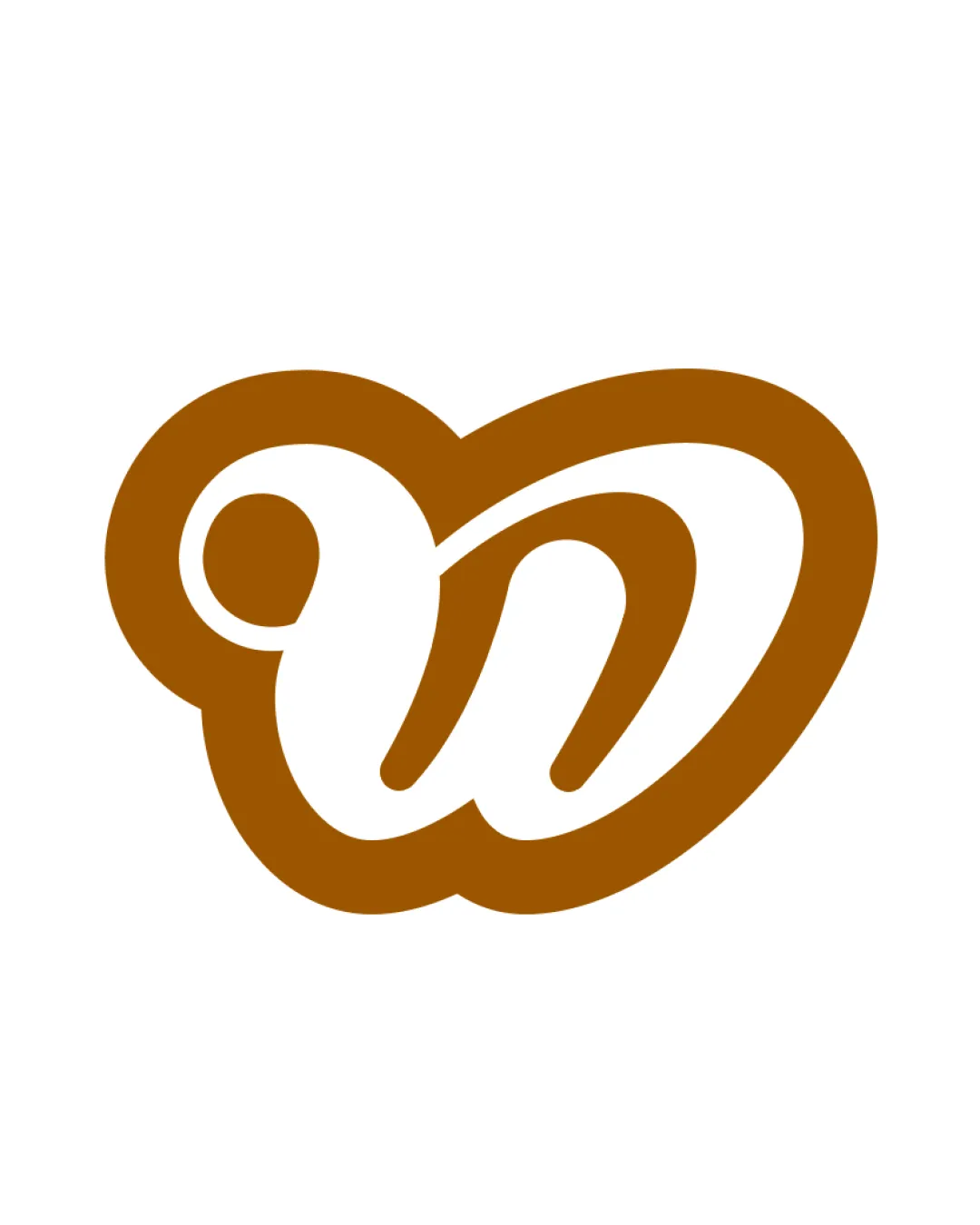 W Script Style W With A Circular Accent Forming A Pretzel Like Or Heart Shaped Outline Monogram Abstract Symbol Bakery Bold Playful Rounded Minimal Logo Review