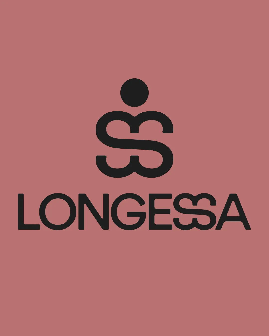 Longessa Abstract Figure Formed From Mirrored S Shapes And A Dot Resembling A Stylized Person Combination Mark Fashion Modern Geometric Logo Review