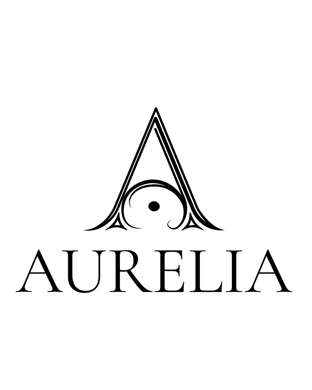 Aurelia Decorative A Monogram With An Abstract Swirl And Dot Combination Mark Luxury Elegant Ornate Serif Logo Review