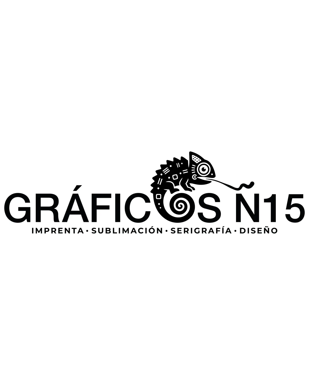 Graficos N15 Imprenta Sublimacion Serigrafia Diseno Chameleon Illustration Integrated With The Letter O Combination Mark Printing Modern Illustrative Black And White Playful Logo Review