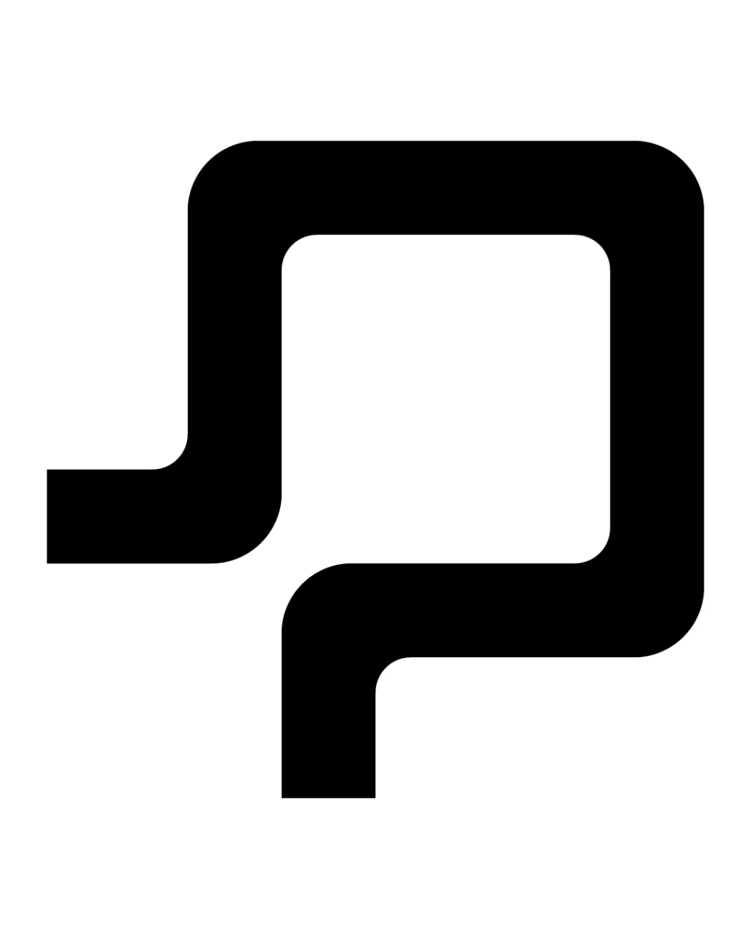 Abstract Geometric Monogram Appears As