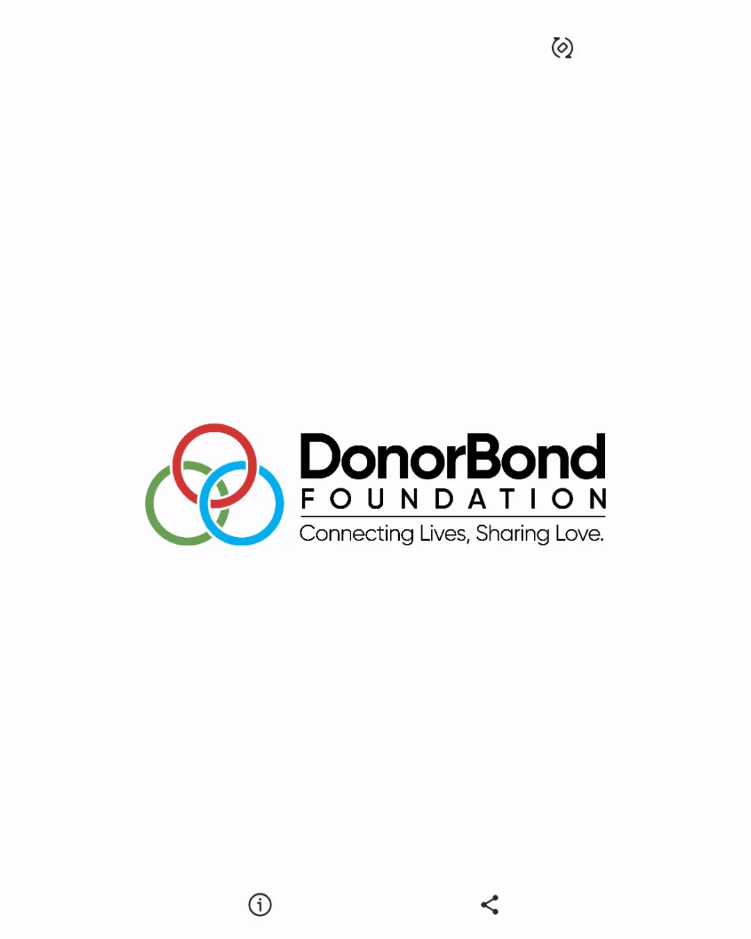 Donorbond Foundation Connecting Lives Sharing Love Three Interlocking Circles Red Green Blue Partially Overlapping Combination Mark Nonprofit Modern Geometric Minimal Logo Review