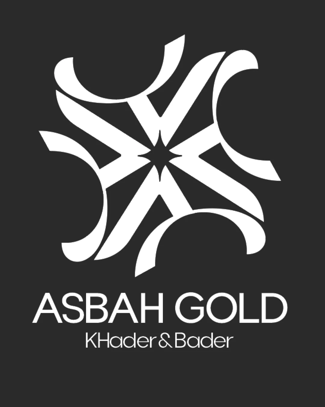 Asbah Gold Khader Bader Geometric Star Like Mandala With Crescent Shaped Motifs Combination Mark Jewelry Modern Geometric Ornamental Logo Review