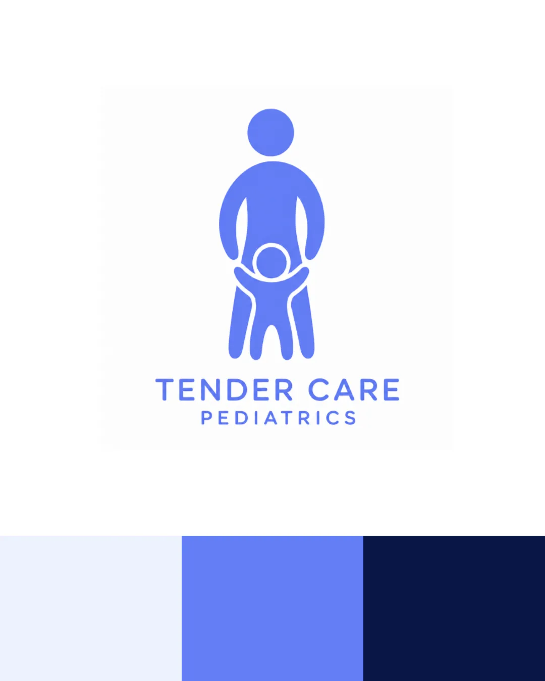 Tender Care Pediatrics Healthcare Logo logo